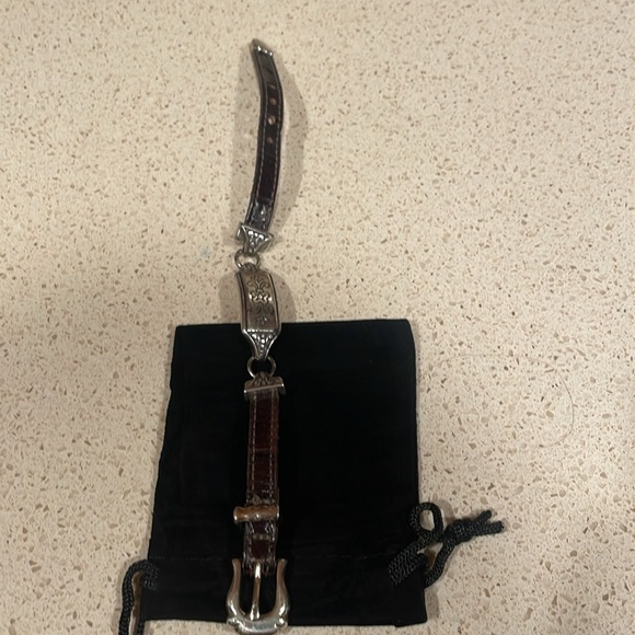 Brighton Vintage Silver and Brown Buckle Bracelet - Picture 5 of 6